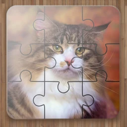 Icono de Juego de Rompecabezas de Gatos